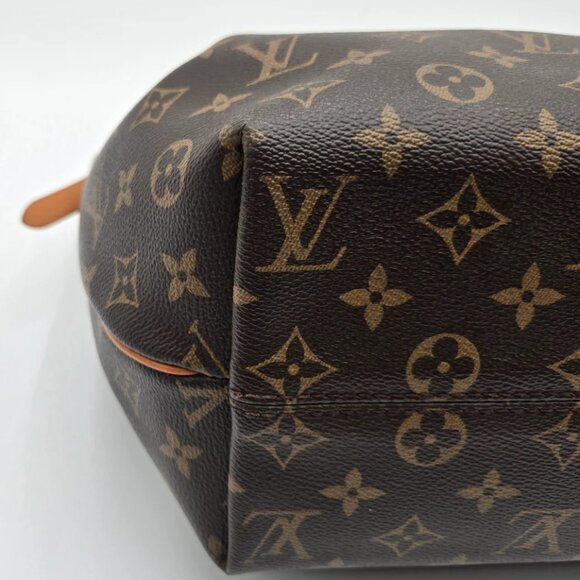 COA INCLUDED - (MM) Louis Vuitton Turen Women's Handbag Monogram Brown 2-Way - Picture 12 of 16